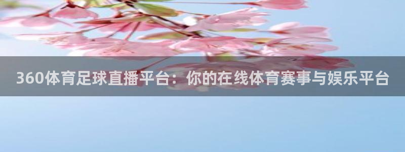 360体育足球直播平台：你的在线体育赛事与娱乐平台