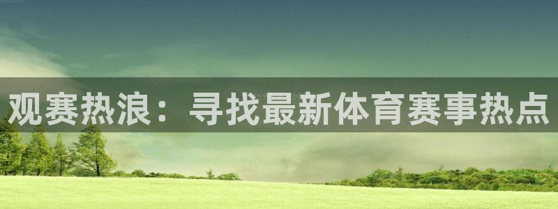 观赛热浪：寻找最新体育赛事热点