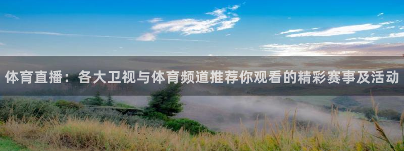 体育直播：各大卫视与体育频道推荐你观看的精彩赛事及活动