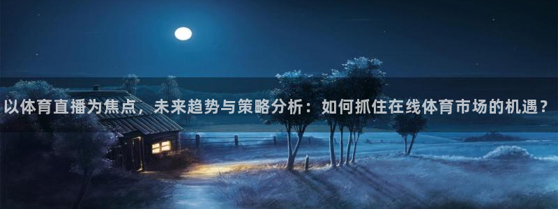 以体育直播为焦点，未来趋势与策略分析：如何抓住在线体育市场的机遇？